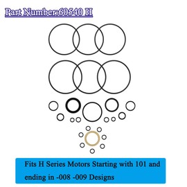 HQPARRTS Seal Kit for Char-Lynn 60540/60540-000 101 (H) Series Buna Seal Kit 008 009 Design