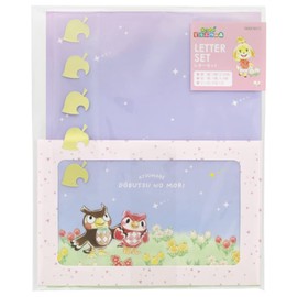 Sunstar Stationery Atsume Animal Crossing, Letter Set, Pink S8905770