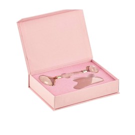 Face Roller Skin Care - Jade Roller Gua Sha Set, Rose Quartz Face Roller | Ultimate Facial Skin Care Products & Beauty Products Tools | Jade Facial Roller for Face and Eye Massager