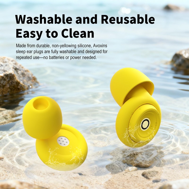 Avoxins Ear Plugs for Sleeping Earplugs for Concerts Noise Cancelling