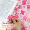 NEWEST 96 Pieces Bible Tabs, Pink Bible Tabs for Women