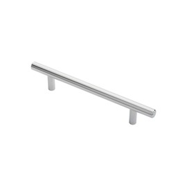 Carlisle Brass FTD445BCP FTD 12MM Steel T-BAR Handle 128MM C/C, Polished Chrome, 128 mm
