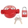 Lockout Tagout Valve Lock with Safety Padlock Heatproof Impact Resistant
