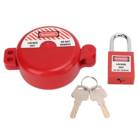 Lockout Tagout Valve Lock with Safety Padlock Heatproof Impact Resistant for Gas Water Spigot