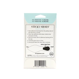 Sticky Shoes Double Sided Shoe Tape for Weddings, Special Events, Everyday Use- Anti Slip Tape for Heels and Flats - 10 Pack