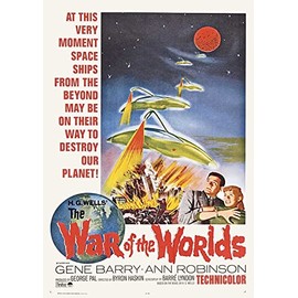 War Of The Worlds HG Wells Poster/Print/Picture Satin Photo Paper - A3-297mm x 420mm