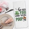 DNEULYR Funny St Patrick's Day Hand Towels, St Patrick's Day