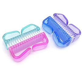 4Pcs Colorful Handle Nail Brush, 8cm Cleaning Scrubbing Brushes Plastic Fingernail Clean Brush