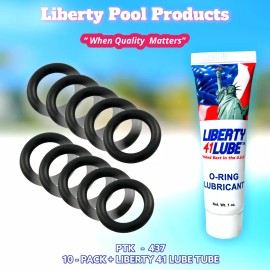 POOLTEK USA 46915000  Standard Air Control O-ring PTK-437 (10-PACK + LUBE TUBE) - American