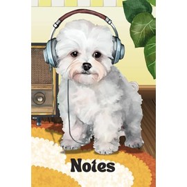 Bichon Frise Lined Notebook - Dog Lovers - The Pet Collection - Gift for Men Women Children - Cute Dog Ruled Notebook Journal Diaries 6x9, 120 pages