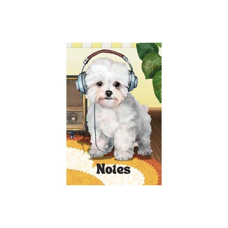 Bichon Frise Lined Notebook - Dog Lovers - The Pet