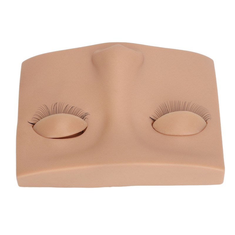 Eyelash Mannequin Head Practice Realistic Half Face Makeup Head Training
