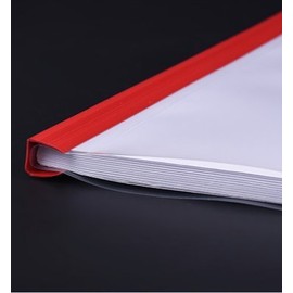 Plastic File Folder 10mm Sliding Bar Report Covers, 18C, 40 Sheet Capacity, Transparent Resume Presentation File Folders Organizer Binder for A4 Size Paper, 10 Pcs