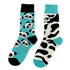 WARMVIN Animal Socks for Women Women's Funny Socks Novelty Cute Pattren Gifts for Animal Lover Mom Girl Wife Friend Cat Socks for Women Womens Blue Socks Crew Socks