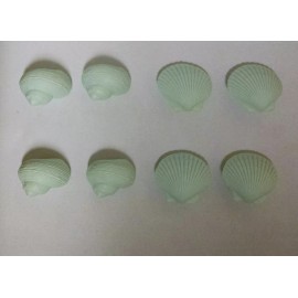 Unbranded 8 Assorted Green Sea shells decorative soap