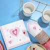 Pandecor - Servilletas desechables para el día de San Valentín,
