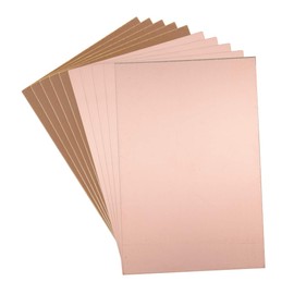 sourcing map 10 pcs. single-sided copper-clad laminate circuit board FR4 150 x 100 mm 5.91 x 3.94 inches 1.5 mm thickness DIY prototype PCB board name plate