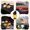 AILOVETECK - Patos de goma para coche, con tapón de