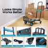 SEESII Foldable Dolly Cart with Wheels, 330 lbs Max Capacity