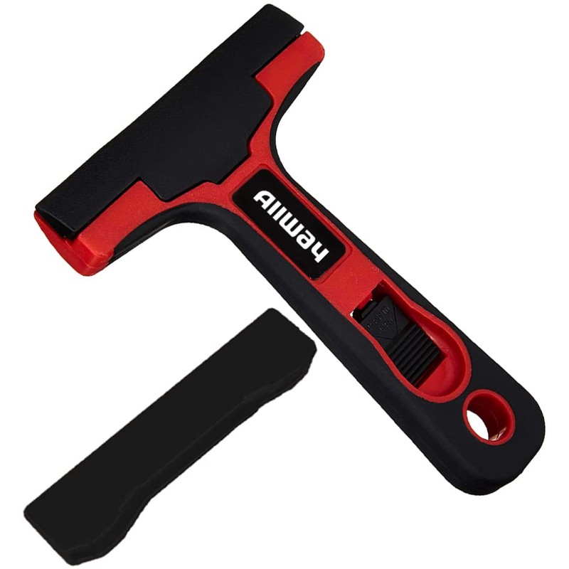 ALLWAY GTS-G Soft-Grip Glass & Tile Scraper with Snap-On Blade
