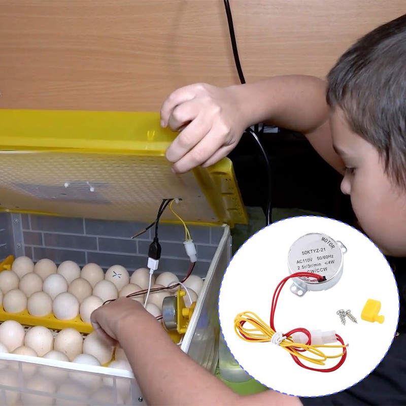 Joyzan Egg Turner Motor, AC Chicken Rotator Incubator Automatic Turntable