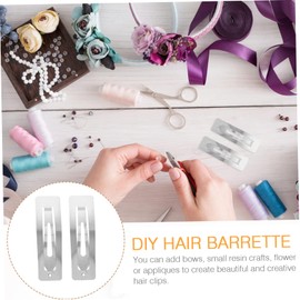 Minkissy 100pcs Snap Hair Clips Clips for Diy Crafts Handmade Hairpin Accessories for Teens with Decorations