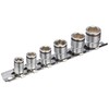 Kohken 1/4" (6.35 mm) SQ. Nut Grip Socket Rail Set,