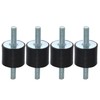 X AUTOHAUX 4pcs M8 Anti Vibration Rubber Isolator Mount 30x25mm