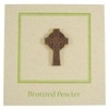 Jim Clift Design Celtic Cross Copper Lapel Pin - 1