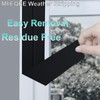MILEQEE Window Weather Stripping Door Seal Tape Black, 2in x