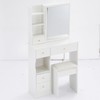 ROCKRAIN 29.2" Small Space Vanity Table: American Design MDF Dresser