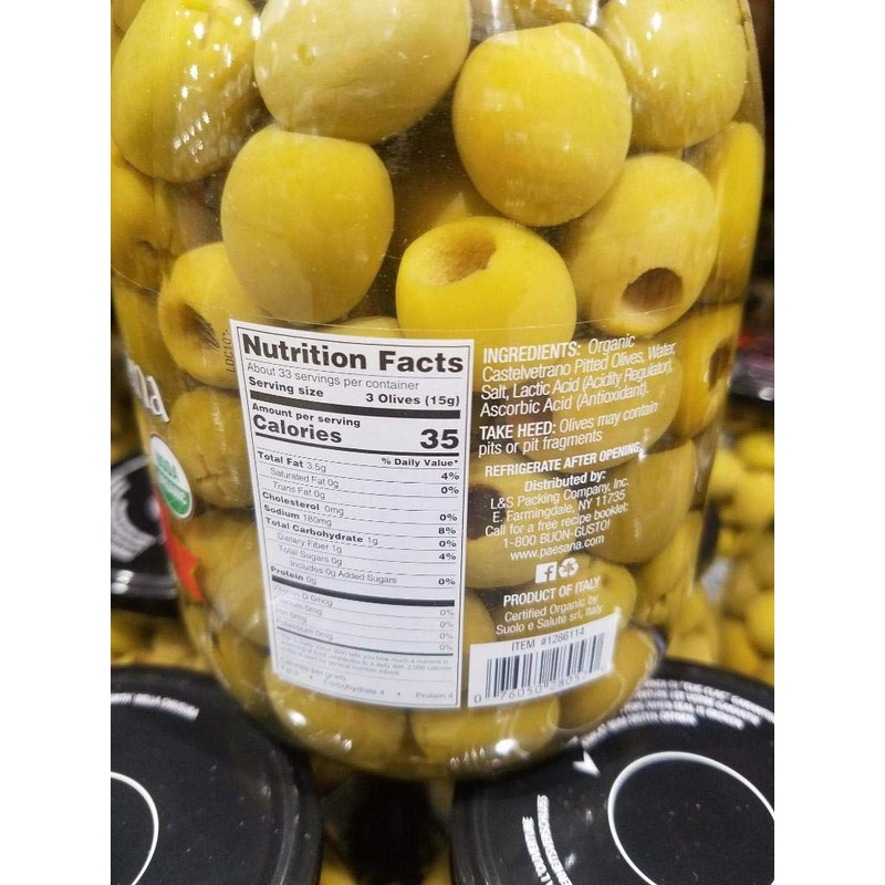 Paesana Castelvetrano Pitted Olives