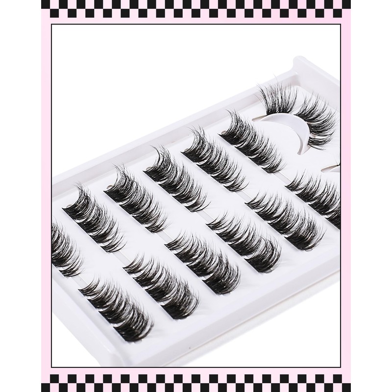 Cluster Eyelashes, Natural Look Eyelash Clusters, Wispy D Curl Eyelash