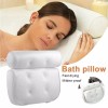 Unbranded Bath Pillow Bathtub Head Rest Support Non-Slip Spa Cushion