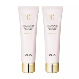 Clio 클리오 멜라케어 듀얼 톤업 선크림 40ml 2개 Clio Melakeup Dual Tone Up Sun Cream 40ml 2 Pieces