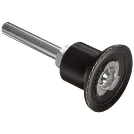 Merit Abrasotex Quick-Change Abrasive Disc Holder, Type II, 1/4" Shank, 1-1/2" Diameter, 30000 rpm, Grit Medium (Pack of 1)