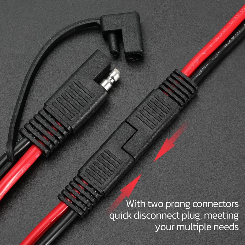 10AWG SAE Extension Cable 10 Gauge SAE to SAE Extension
