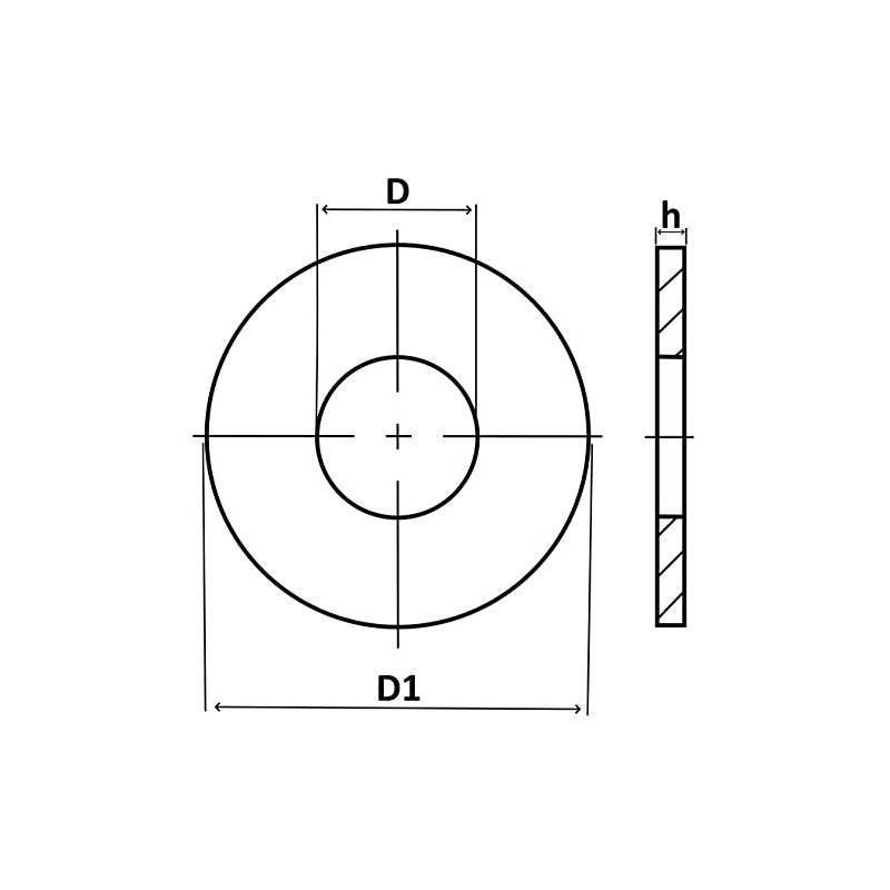 Aerizerix - C57248 - Set of 30 Wide Flat Washers