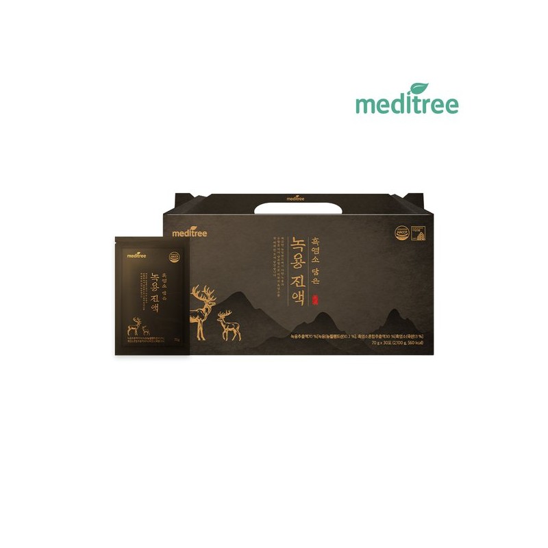 Meditree 메디트리 흑염소 담은 녹용진액 1박스(30포) Meditree Black Goat Antler