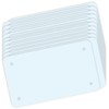 Simplee Signage 4"x7" Blank White Motorcycle Vanity Plate - Perfect