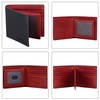 VISOUL Men's Bi-fold Wallet, Genuine Leather, Card Coin Purse, Photo