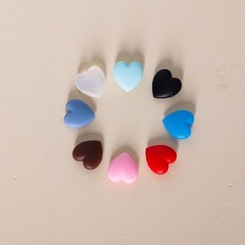 Jizlan 11 Pairs Heart Eyeglasses Ear Grips Soft Silicone Retainers Behind The Ear Hooks Anti-Slip Holder Eyeglasses Stopper for Sunglasses, Reading Glasses Eyewear Retainers (Random Colors)