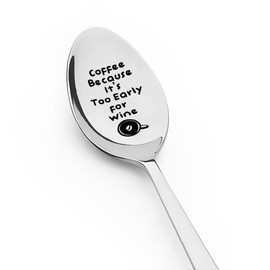 Coffee Wine Spoon Gifts for Boyfriend Girlfriend Valentines Day Gift for Husband Wife Anniversary Present for Coffee Wine Lover Gifts for Friend Coworker Birthday Gift for Dad Fathers Day Gift