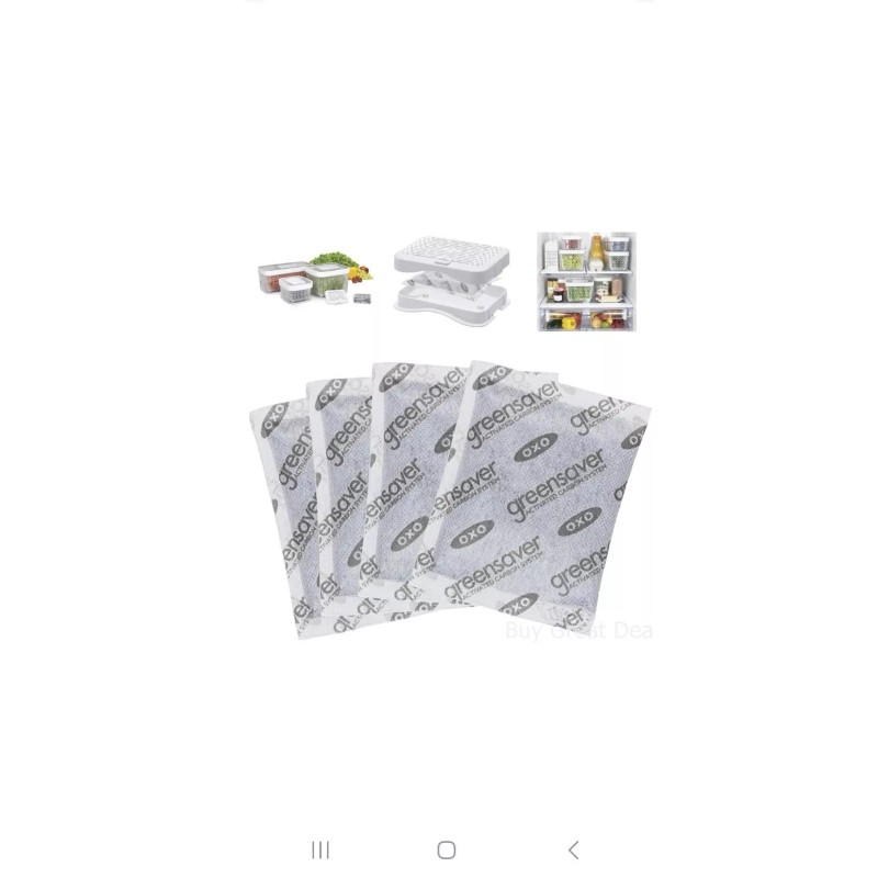 OXO 2 Box New OXO Good Grips GreenSaver Carbon Filter