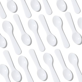 1000 PCS Mini Tasting Spoons 3 Inch Disposable Small Taster Ice Cream Dessert Spoons Extra Sturdy Ideal for Sauces, Food Sampling, Yogurt, Pudding