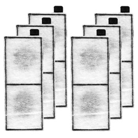 6pcs Filter Cartridges Compatible with Top Fin RF-L, Aquarium Filters Replacement Activated Carbon Large Retreat Filter Cartridges Accessories for Top Fin RF-L Filters