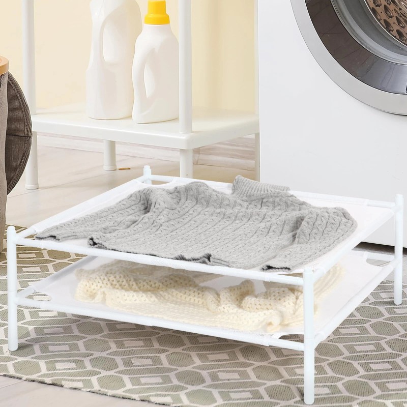 STORAGE MANIAC Sweater Drying Rack, Mesh Clothes Drying Rack, Stackable