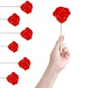 Fruidles Charming Roses Lollipops, Large Lollipop Sucker, Red Cherry Flavor,