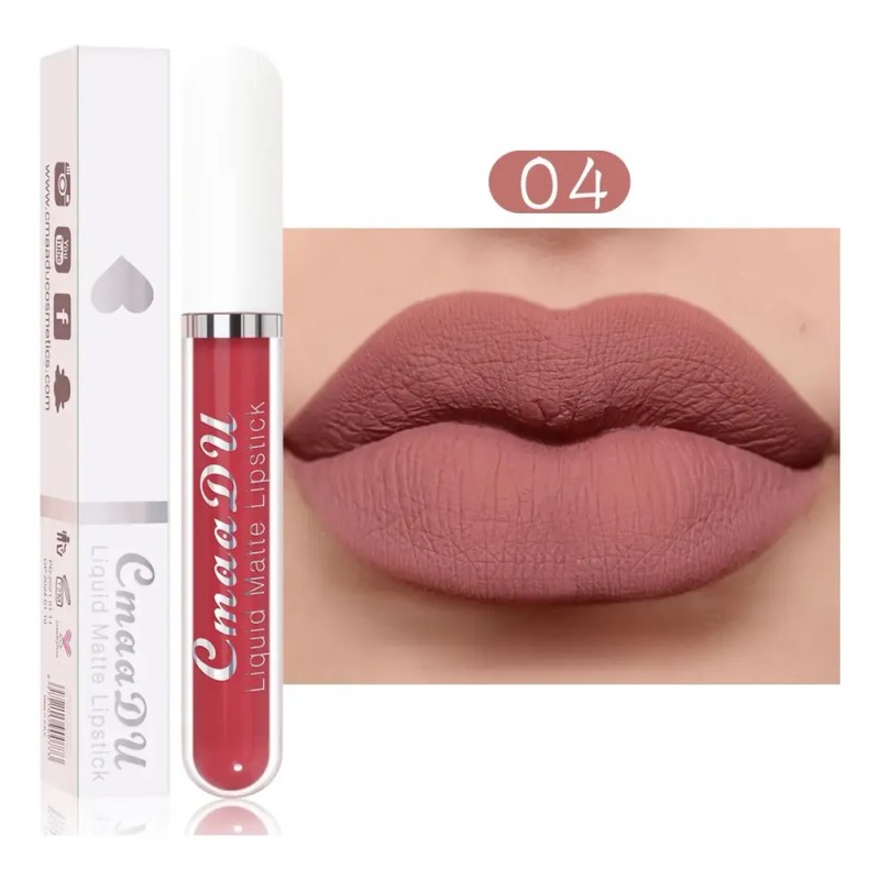 Set 10 Labiales Líquidos Mate Cmaadu Larga Duración 01