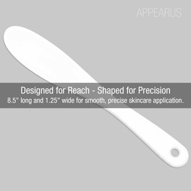 APPEARUS Facial Mask Mixing Spatula – 8.5” Large Flexible Plastic Applicator for Creams, Masks, Lotions – Reusable Skincare Tool for Spa, Salon, or Home Use (1 Pc)
